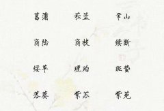 100个好听又特殊的中药名字，唯美又清新的中药