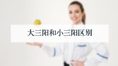 大三阳和小三阳区别