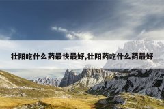 <b>壮阳吃什么药最快最好,壮阳药吃什么药最好</b>