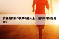 商业卤药制作视频教程大全（卤药如何制作卤水