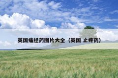 英国痛经药图片大全（英国 止疼药）